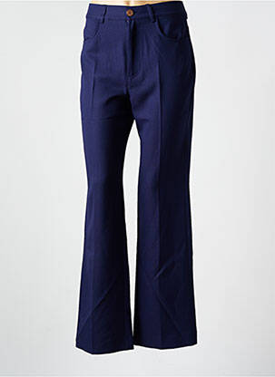 Pantalon evazat talie înaltă talie înaltă albastru SEE BY CHLOÉ femeie