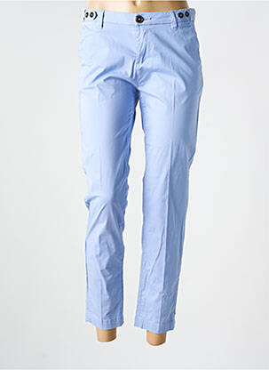 Pantalon chino talie joasă talie joasă albastru MKT STUDIO femeie