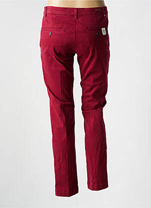 Pantalon chino țesătură poplin mărime normală roșu MKT STUDIO femeie