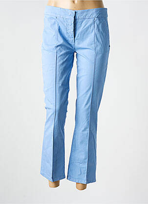 Pantalon 7/8 talie cu cleme talie joasă albastru SPORTMAX femeie