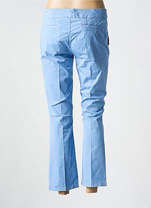 Pantalon 7/8 talie cu cleme talie joasă albastru SPORTMAX femeie