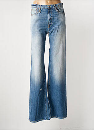 Blugi cu croială evazată albastru R13 femeie