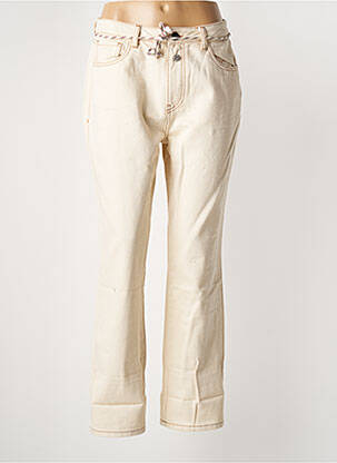 Blugi cu croială dreaptă bej SEMICOUTURE femeie