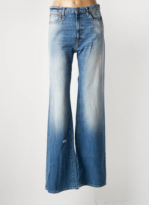 Blugi cu croială evazată albastru R13 femeie
