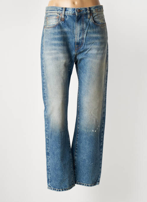 Blugi cu croială dreaptă albastru R13 femeie