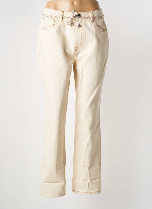 Blugi cu croială dreaptă bej SEMICOUTURE femeie