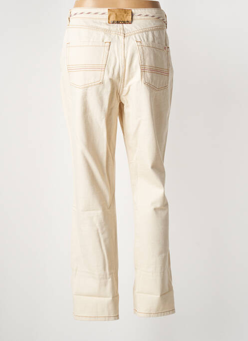 Blugi cu croială dreaptă bej SEMICOUTURE femeie