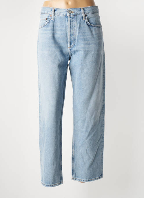 Blugi cu croială dreaptă albastru AGOLDE femeie