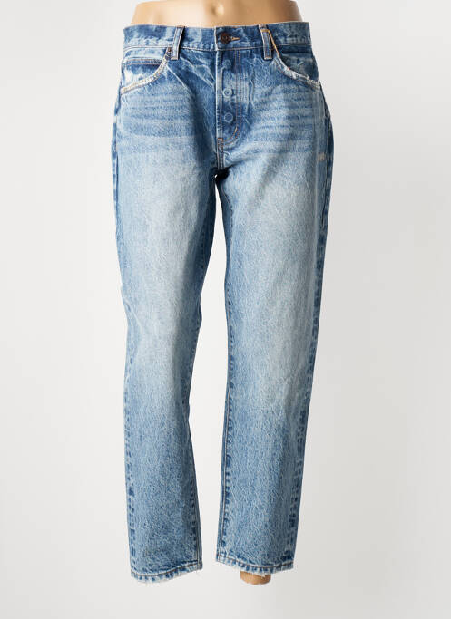 Blugi cu croială dreaptă albastru BORO femeie