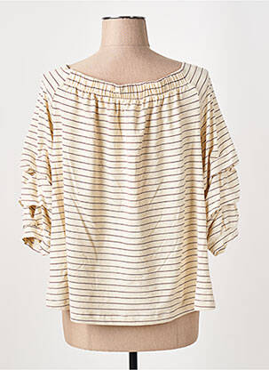 Tricou mâneci 3/4 mâneci 3/4 bej LA FEE MARABOUTEE femeie