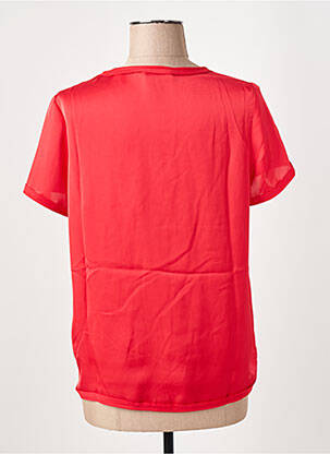 Bluză guler în v mâneci scurte roșu KOCCA femeie