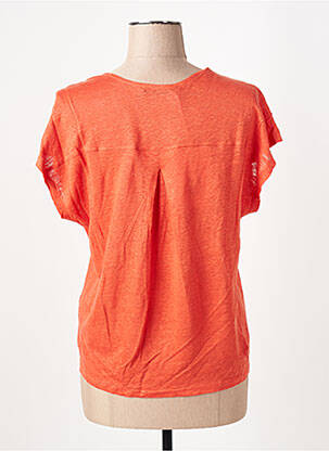 Tricou / top maternitate guler în v portocalie LA FEE MARABOUTEE femeie