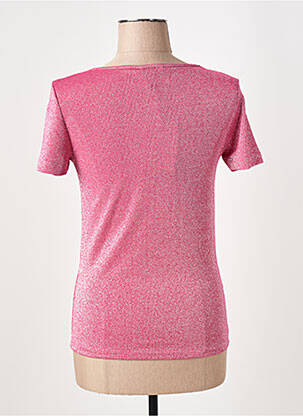 Tricou elasticitate mâneci scurte roz LA FEE MARABOUTEE femeie