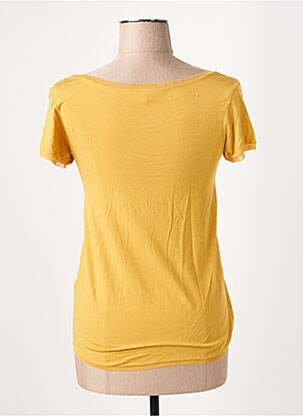 Tricou elasticitate mâneci scurte galben LA FEE MARABOUTEE femeie