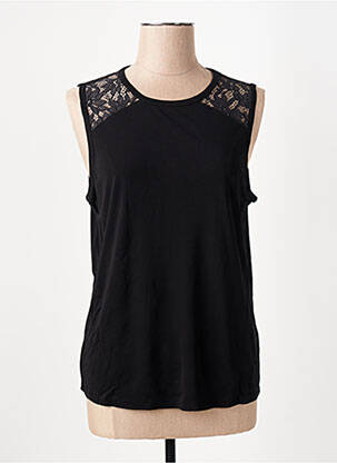 Top țesătură crep fără mâneci negru RAG & BONE femeie