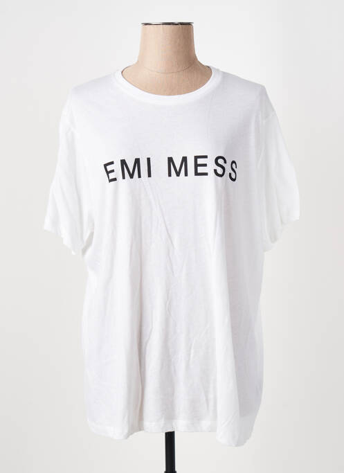 Tricou alb EMI MESS femeie