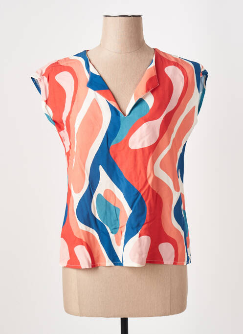 Top portocaliu LA FEE MARABOUTEE femeie