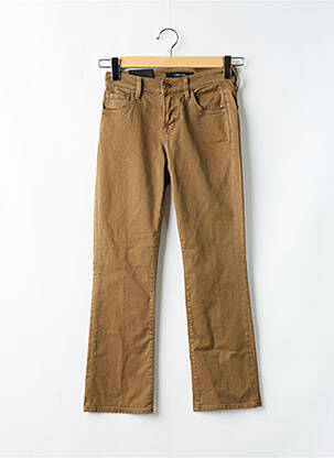 Pantalon 7/8 închidere cu fermoar sub clapetă cu nasturi bej J BRAND femeie