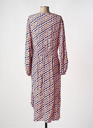 Rochie lungă mâneci lungi mâneci lungi roz DIANE VON FURSTENBERG femeie