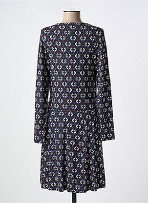 Rochie midi imprimeu fantezie mâneci lungi negru LA FEE MARABOUTEE femeie