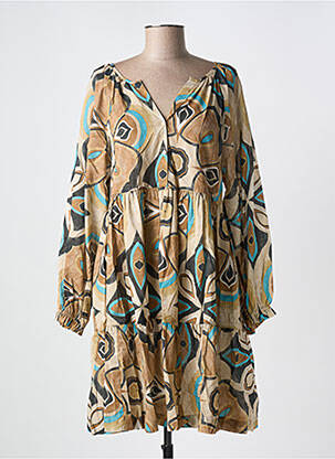 Rochie midi bej STELLA FOREST femeie