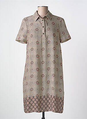 Rochie midi maro LA FEE MARABOUTEE femeie