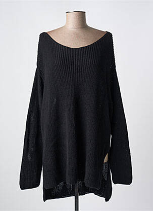 Pulover croială dreaptă mâneci lungi negru SEMICOUTURE femeie