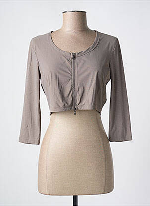 Bolero mâneci lungi gri 3322 femeie