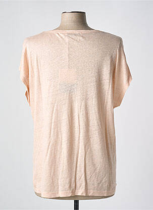 Tricou croială dreaptă mâneci scurte roz LA FEE MARABOUTEE femeie