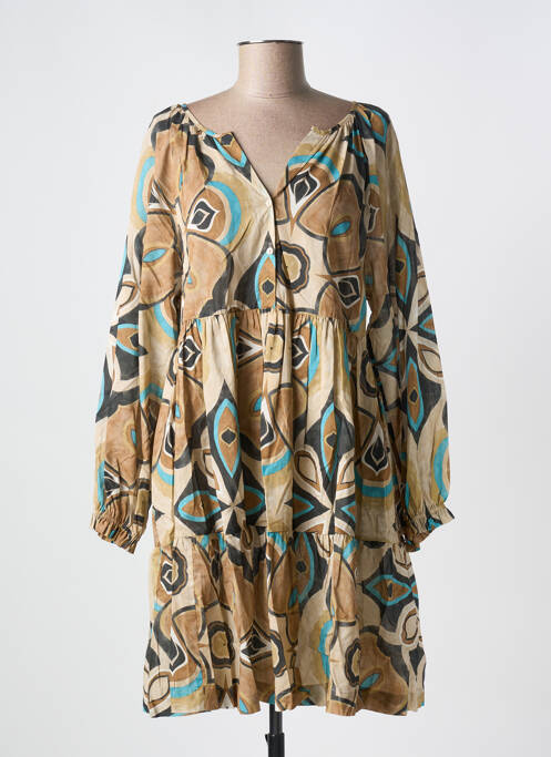 Rochie midi bej STELLA FOREST femeie