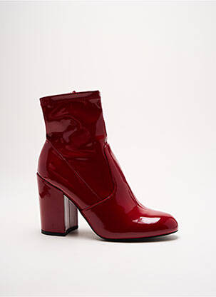 Botine/ghete material neted toc de 7 la 9 cm roșu STEVE MADDEN femeie