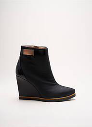 Botine/ghete material neted toc de 7 la 9 cm negru PURA LOPEZ femme