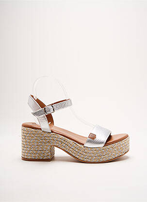 Sandale/Pantofi decupați argintiu POPA femeie