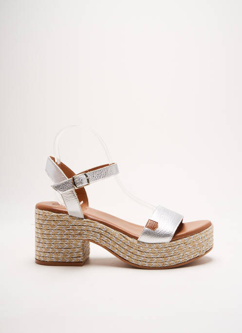 Sandale/Pantofi decupați argintiu POPA femeie