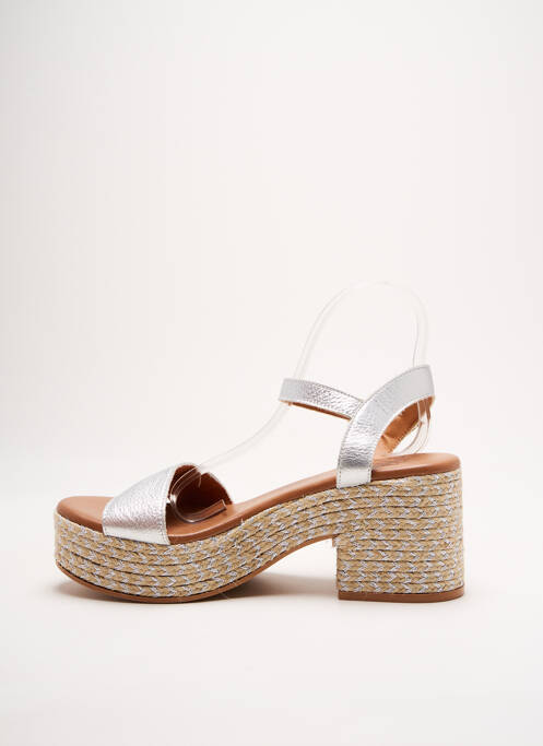 Sandale/Pantofi decupați argintiu POPA femeie