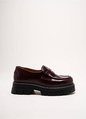 Mocasini țesătură satinată toc de 4 la 6 cm violet SCHMOOVE femeie