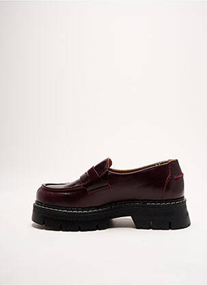 Mocasini țesătură satinată toc de 4 la 6 cm violet SCHMOOVE femeie
