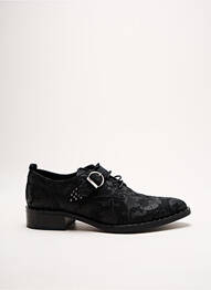 Derby-uri imprimare toc plat până la 3 cm negru PHILIPPE MORVAN femme