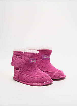 Botine/ghete nubuc vârf rotund roz TIMBERLAND fată