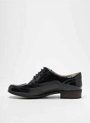 Derby-uri tip de talpă amortizantă toc plat până la 3 cm negru CLARKS femeie