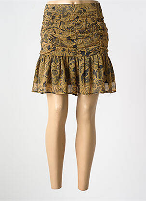 Fustă scurtă bej MORGAN femeie