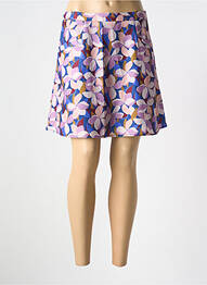 Fustă scurtă croială evazată violet MOLLY BRACKEN femme