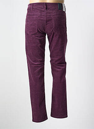 Pantalon slim închidere cu fermoar sub clapetă cu nasturi violet MEYER bărbat