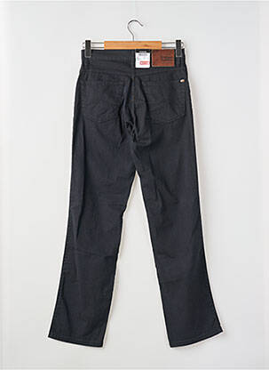 Pantalon drept închidere cu fermoar sub clapetă cu nasturi negru MUSTANG femeie