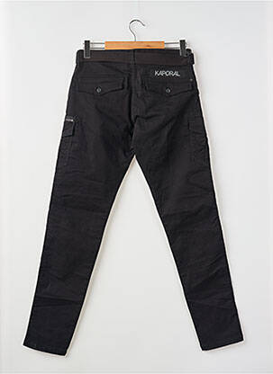 Pantalon cargo croială dreaptă negru KAPORAL bărbat