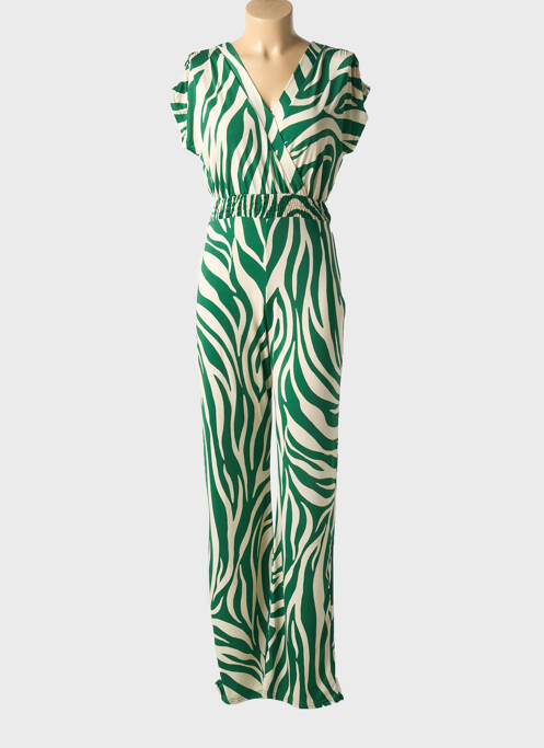 Salopetă-pantalon verde MORGAN femeie