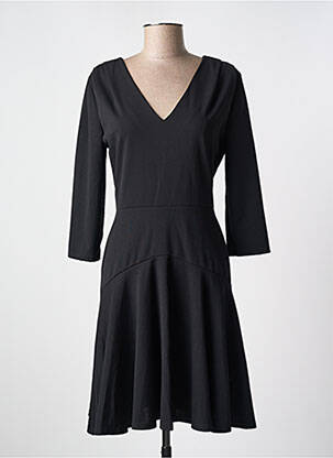 Rochie midi mâneci lungi mâneci lungi negru MORGAN femeie