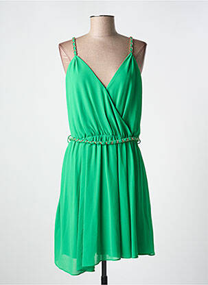 Rochie scurtă verde MORGAN femeie