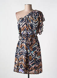 Rochie scurtă mâneci scurte mâneci scurte maro KAPORAL femme