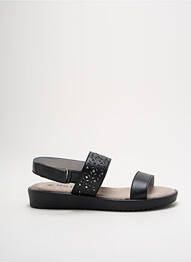 Sandale/pantofi decupați material neted toc plat până la 3 cm negru BEL CANTO femme